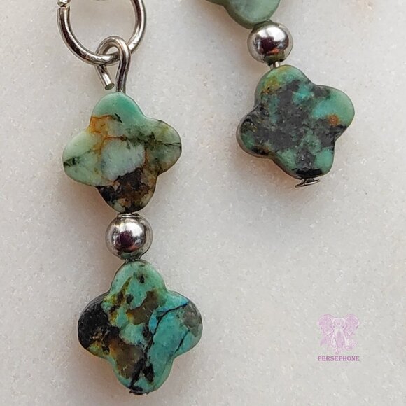 🌟 ARIANRHOD — Celtic Goddess of Destiny & Sacred Alignment (Turquoise Earrings) - Picture 3 of 5